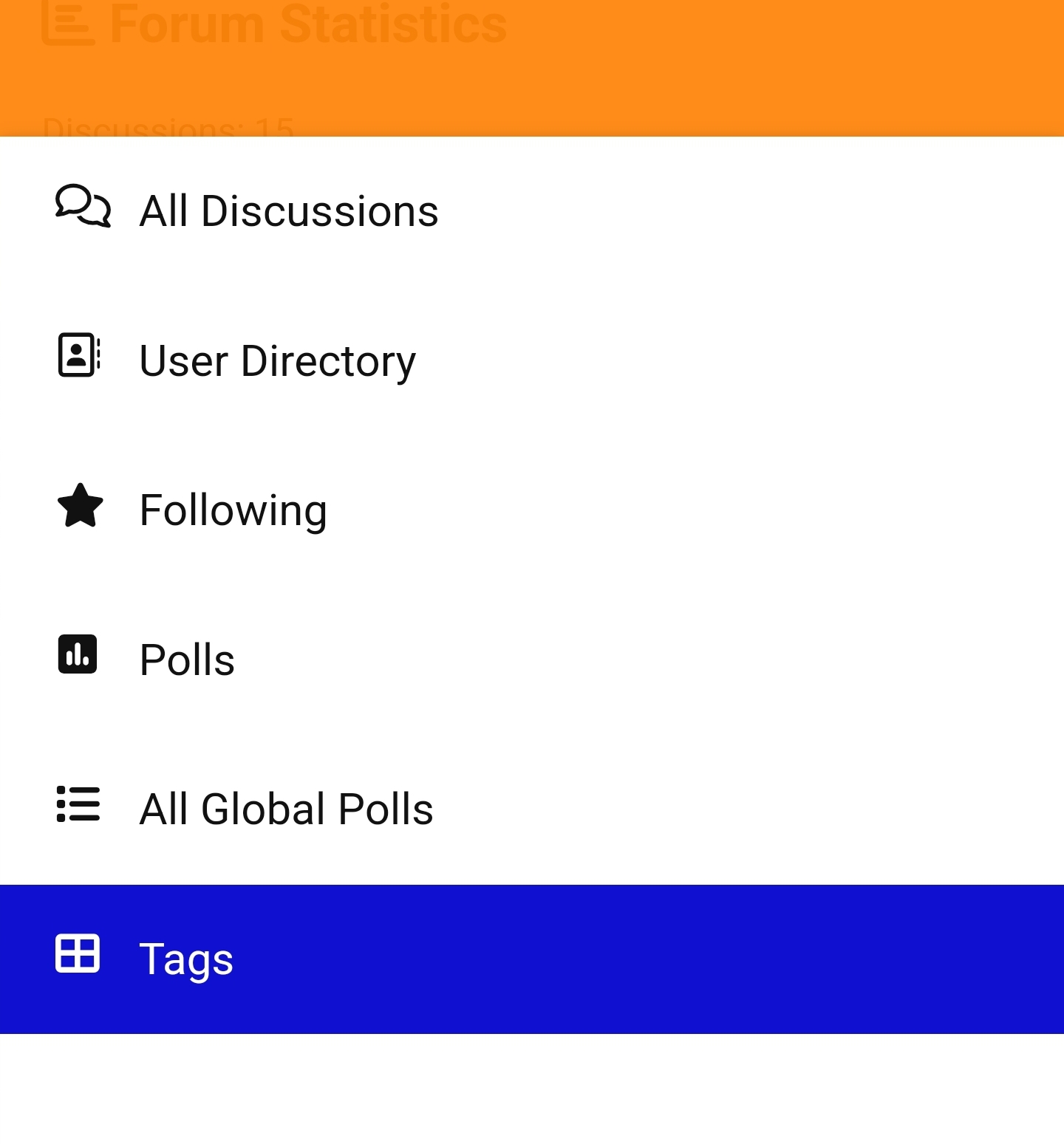 Narrow View Menu Layout